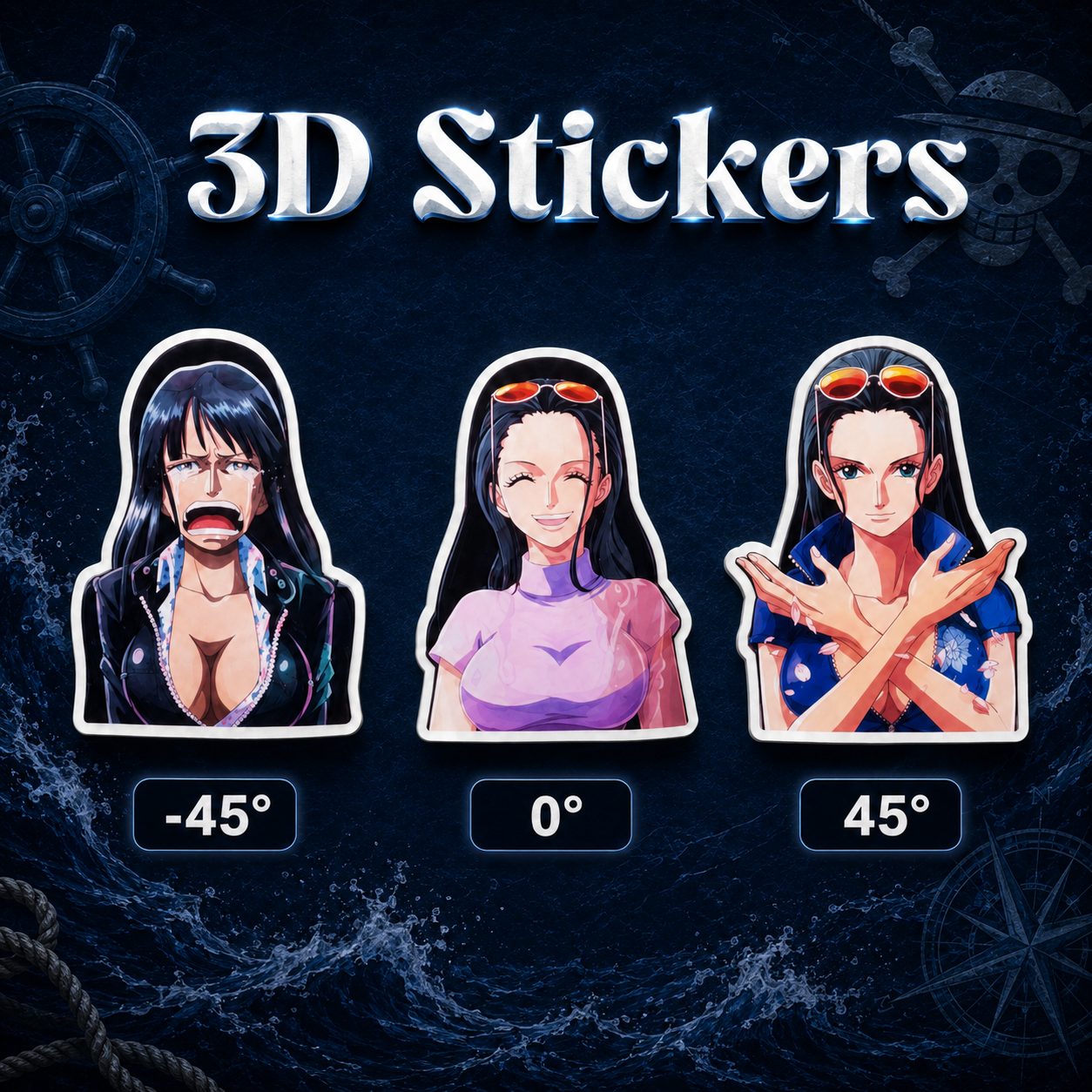 One Piece - Nico Robin 3D Stickers