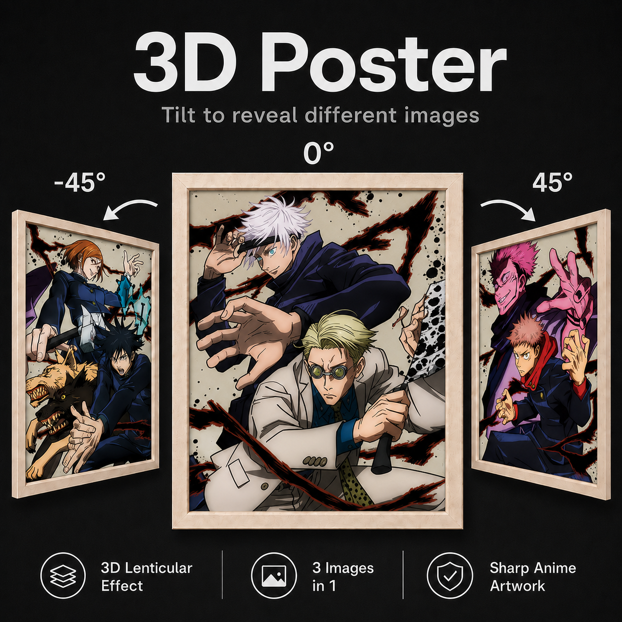 Jujutsu Kaisen 3D Poster