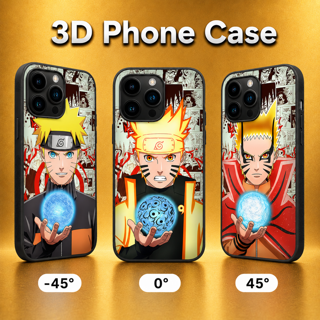 Naruto 3D Phone Case