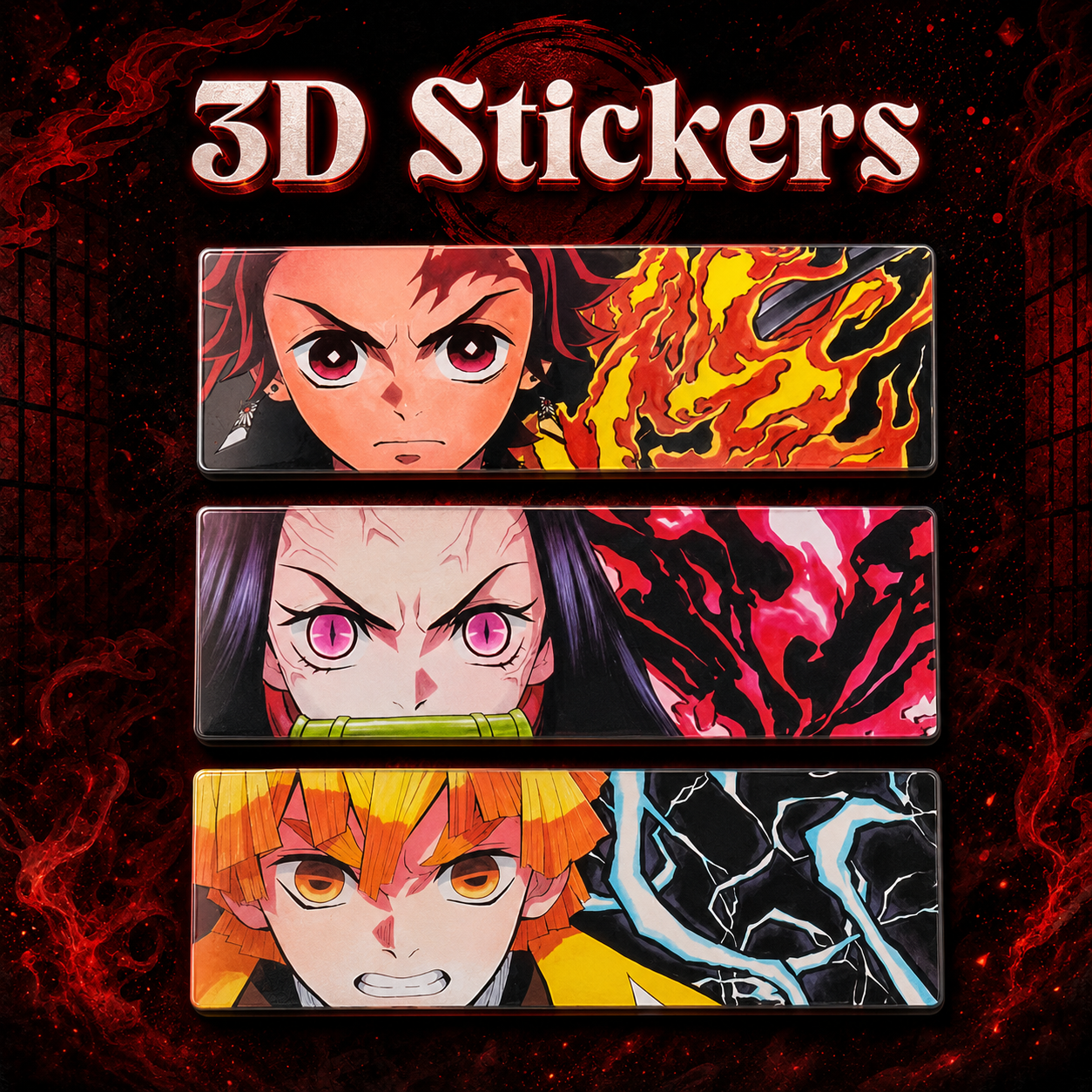 Demon Slayer 3D Stickers