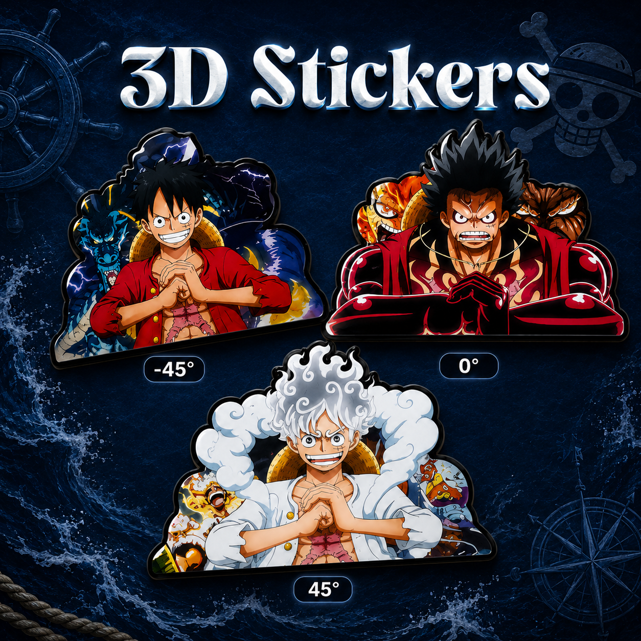 One Piece - Luffy 3D Stickers