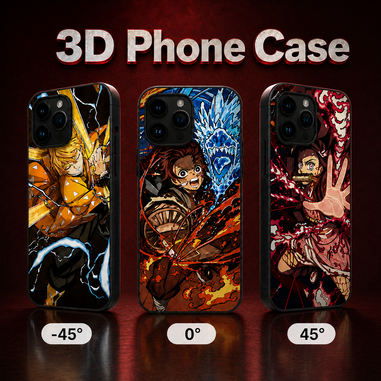 Demon Slayer 3D Phone Case