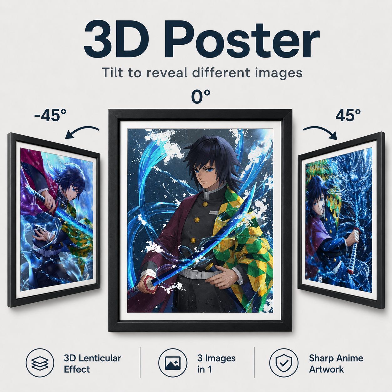 Demon Slayer - Giyu 3D Poster