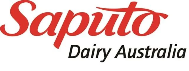 Saputo Dairy Australia logo in red and black text on a white background.