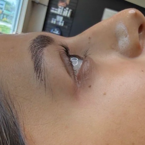 after: lash lift (wow!)