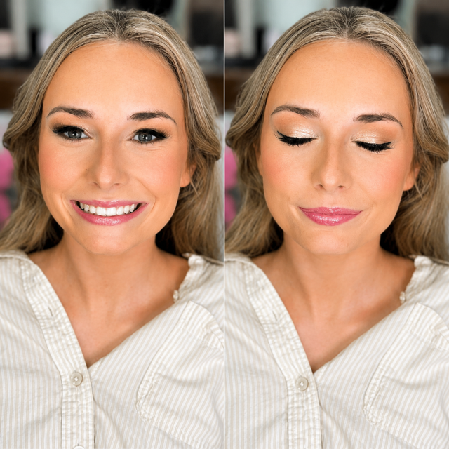 bridal lifestyle creator makeup shimmer soft glam makeup artist texas arizona