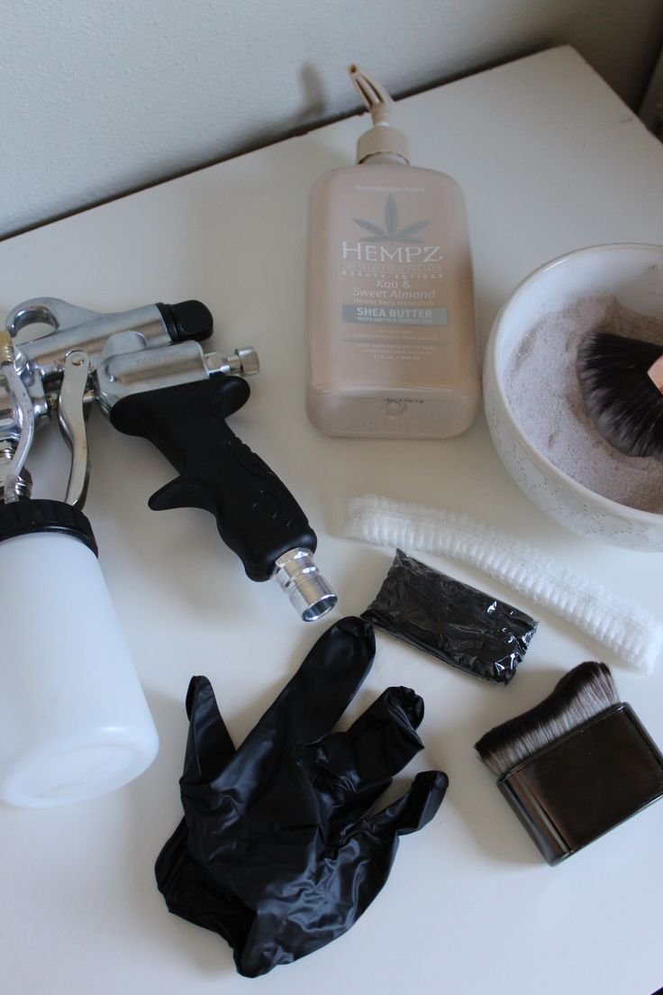 spray tan set up for bridal spray tan service in arizona