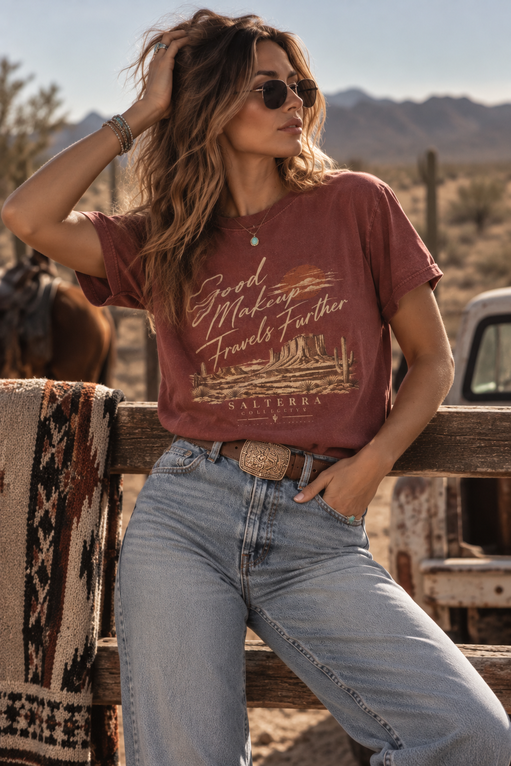 Good Makeup Travels Further Tee
