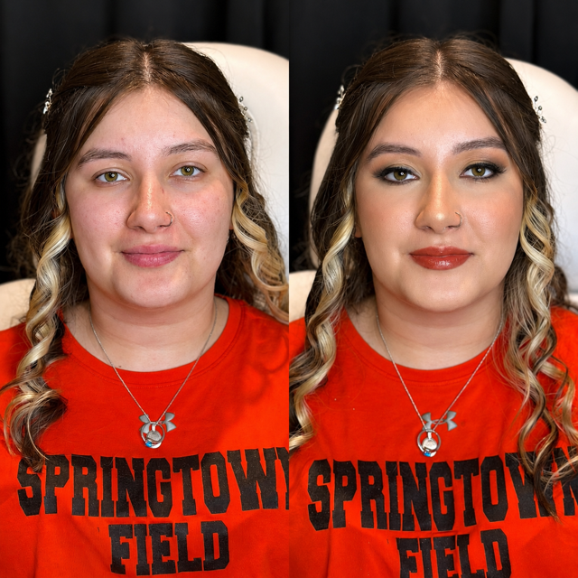 before after glam makeup artist homecoming prom tx arizona