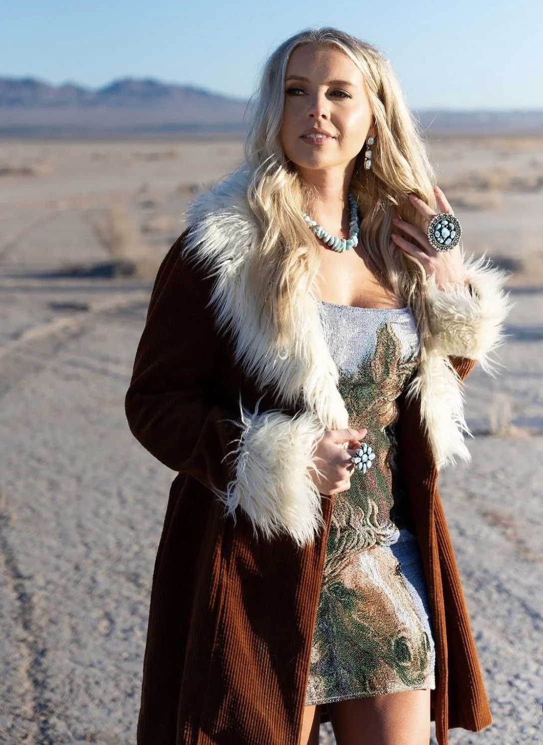 Western photoshoot makeup for NFR content in Las Vegas