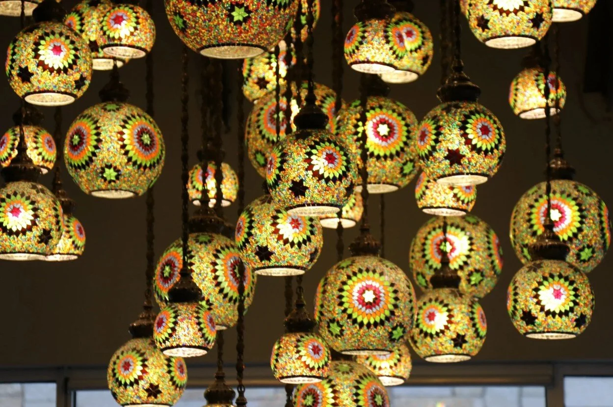 Duino's amazing Turkish mosaic chandlier