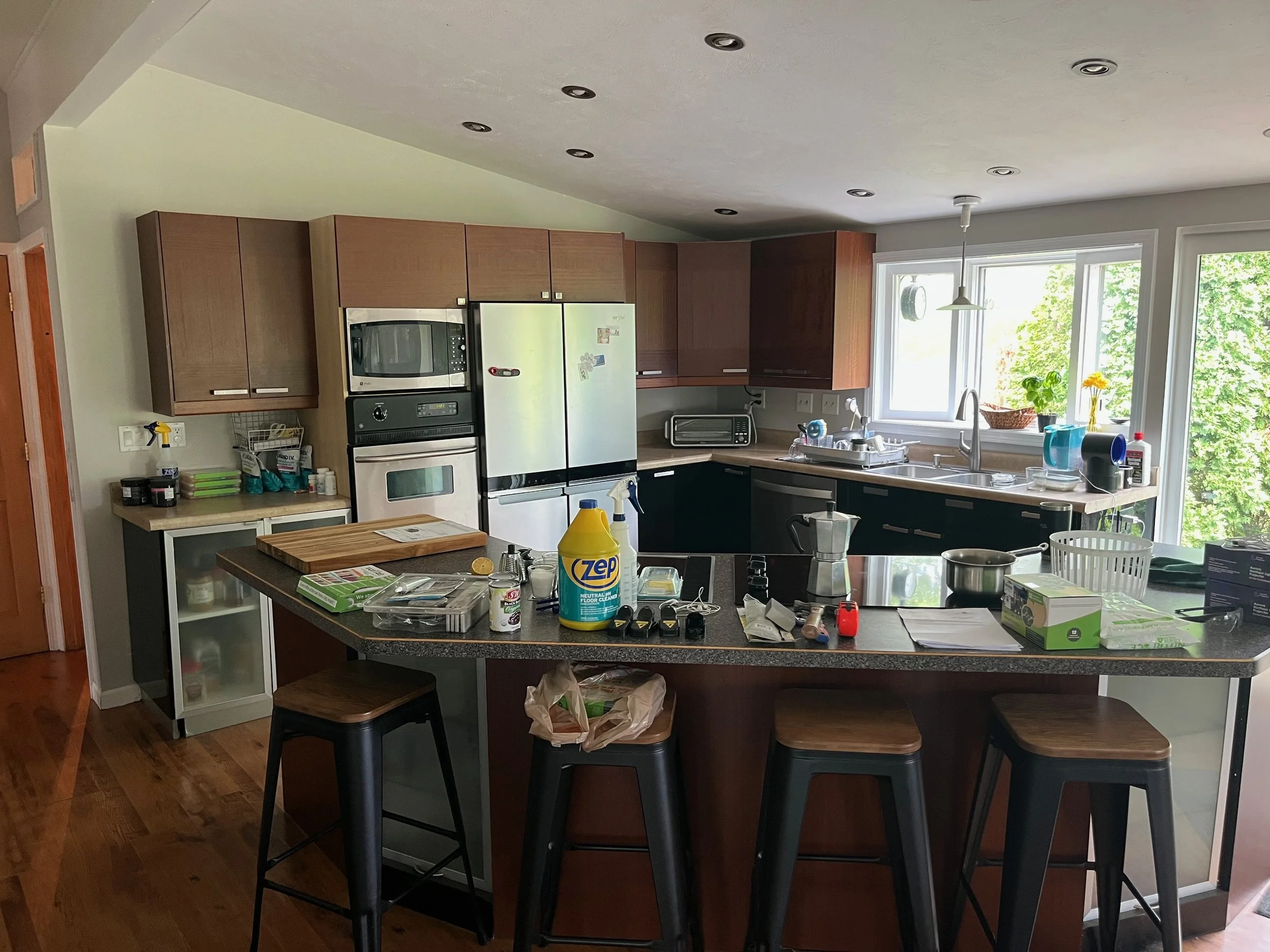 Kitchen: cabinets before