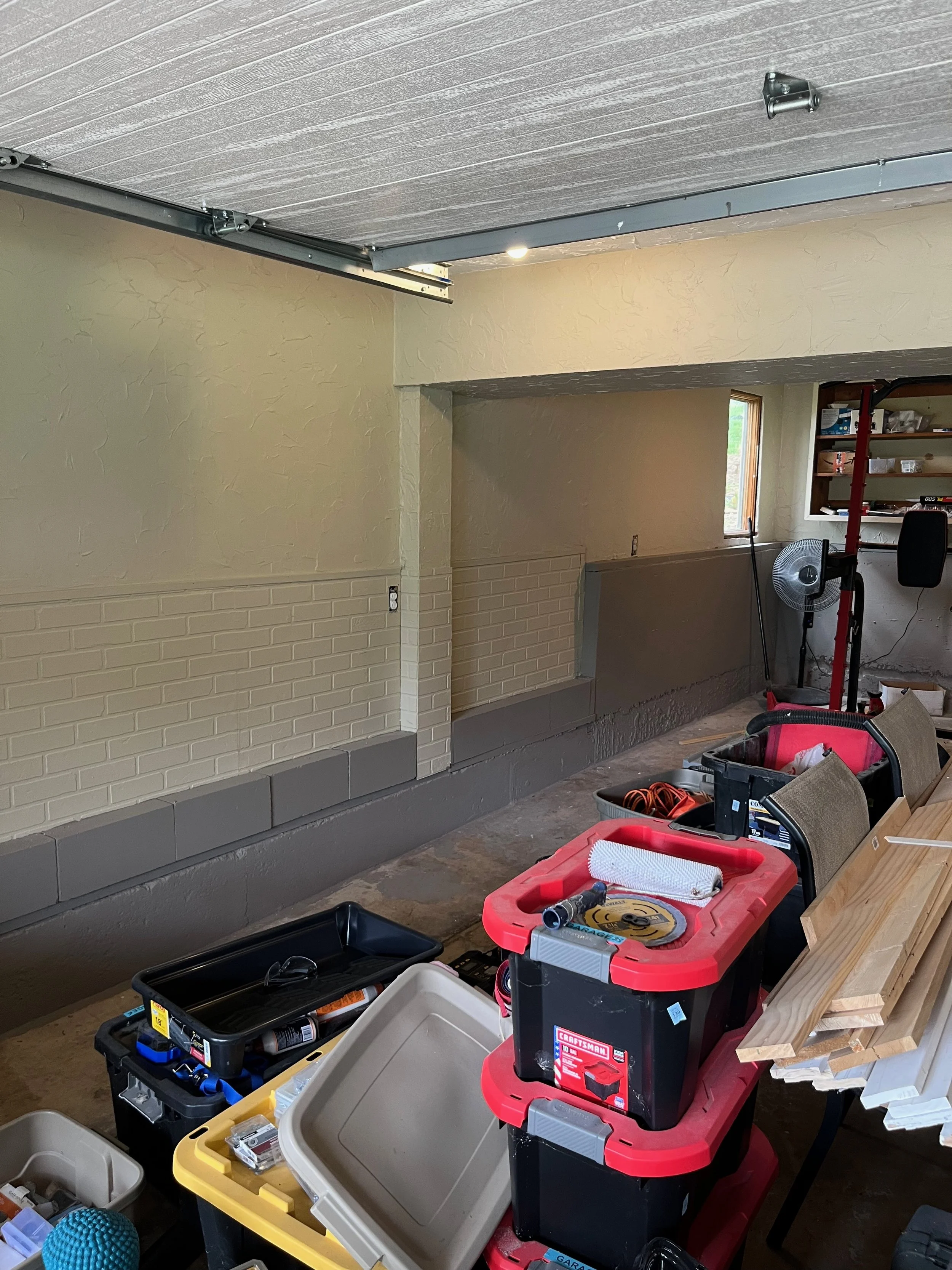 Garage after painting