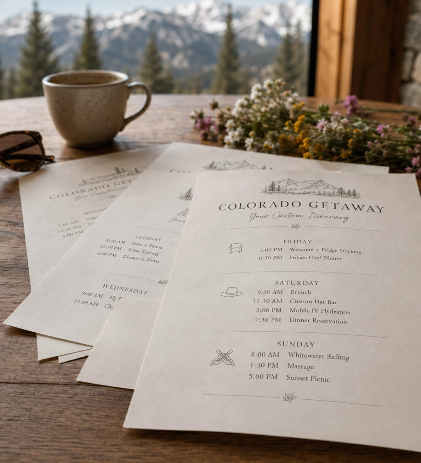 Personalized Colorado getaway itinerary with curated dining, activities and local experiences