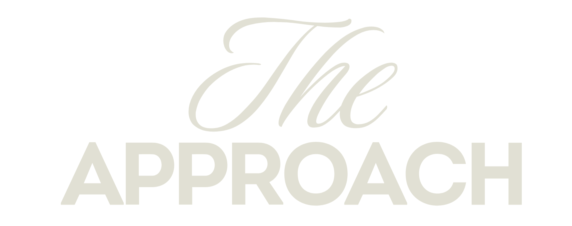 an image of the words, the approach