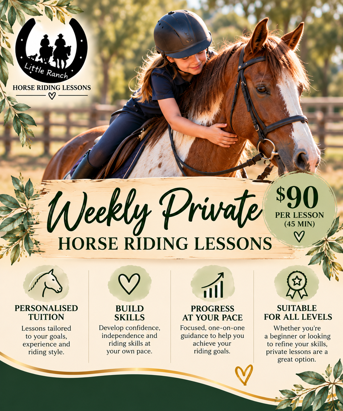 Weekly Private lessons