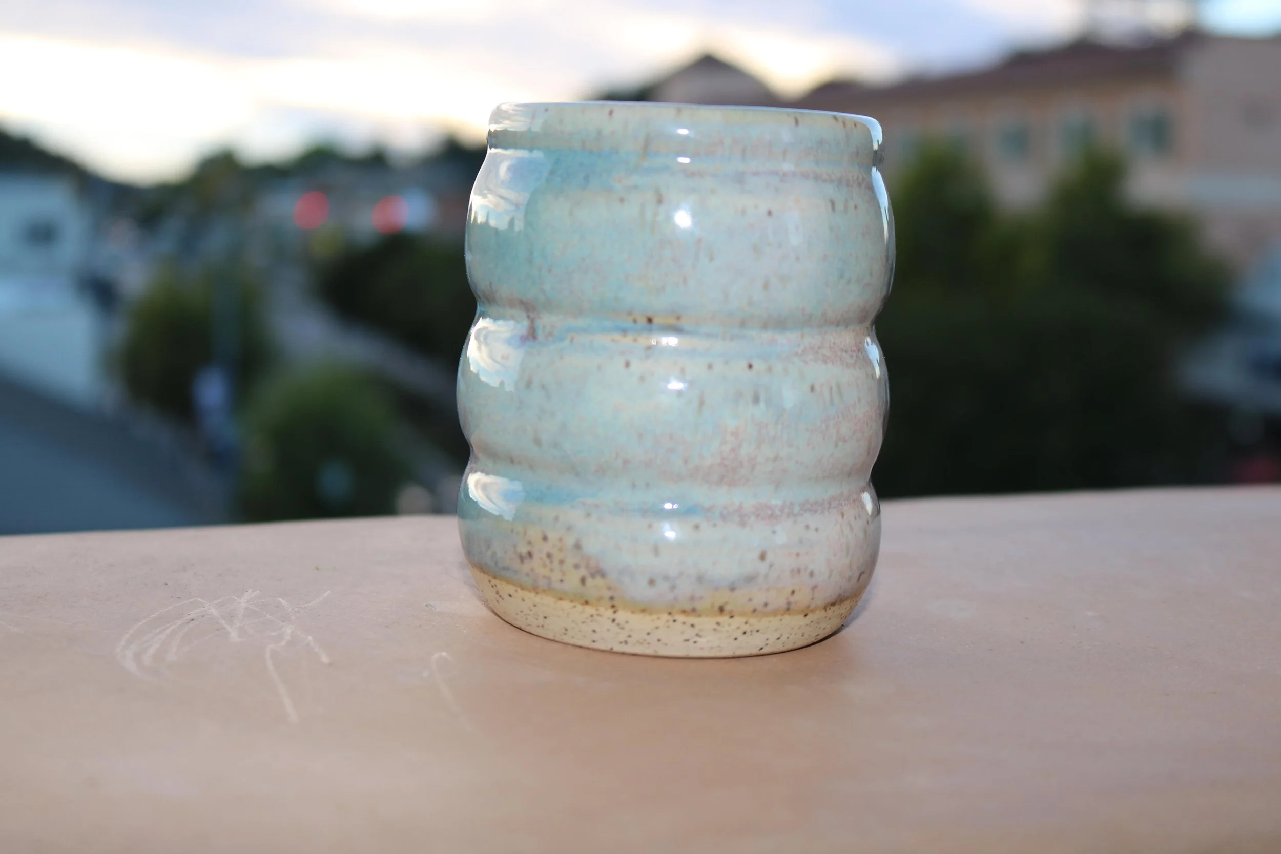 Coastal Mist Stoneware Tumbler