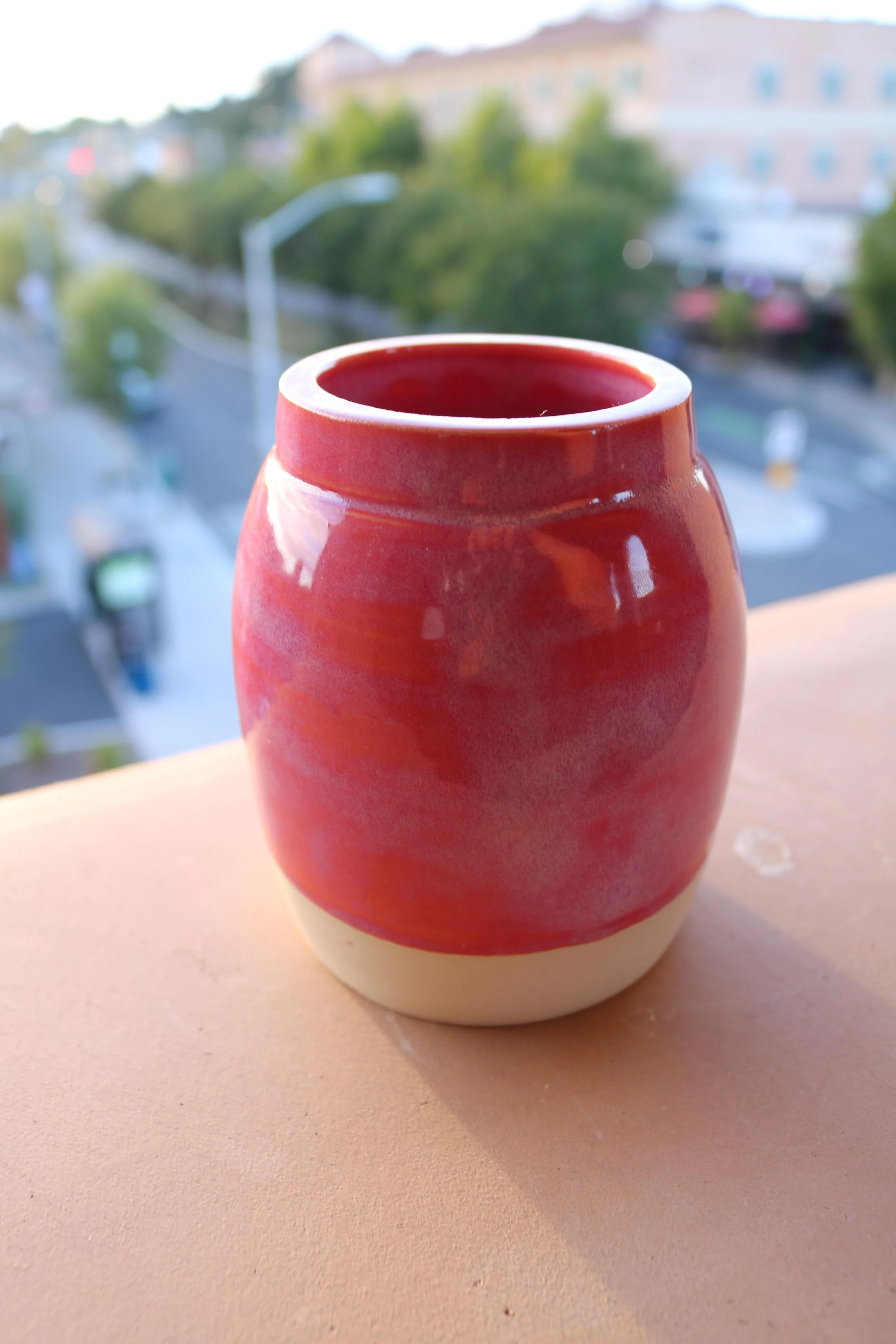Crimson Bloom medium Vase