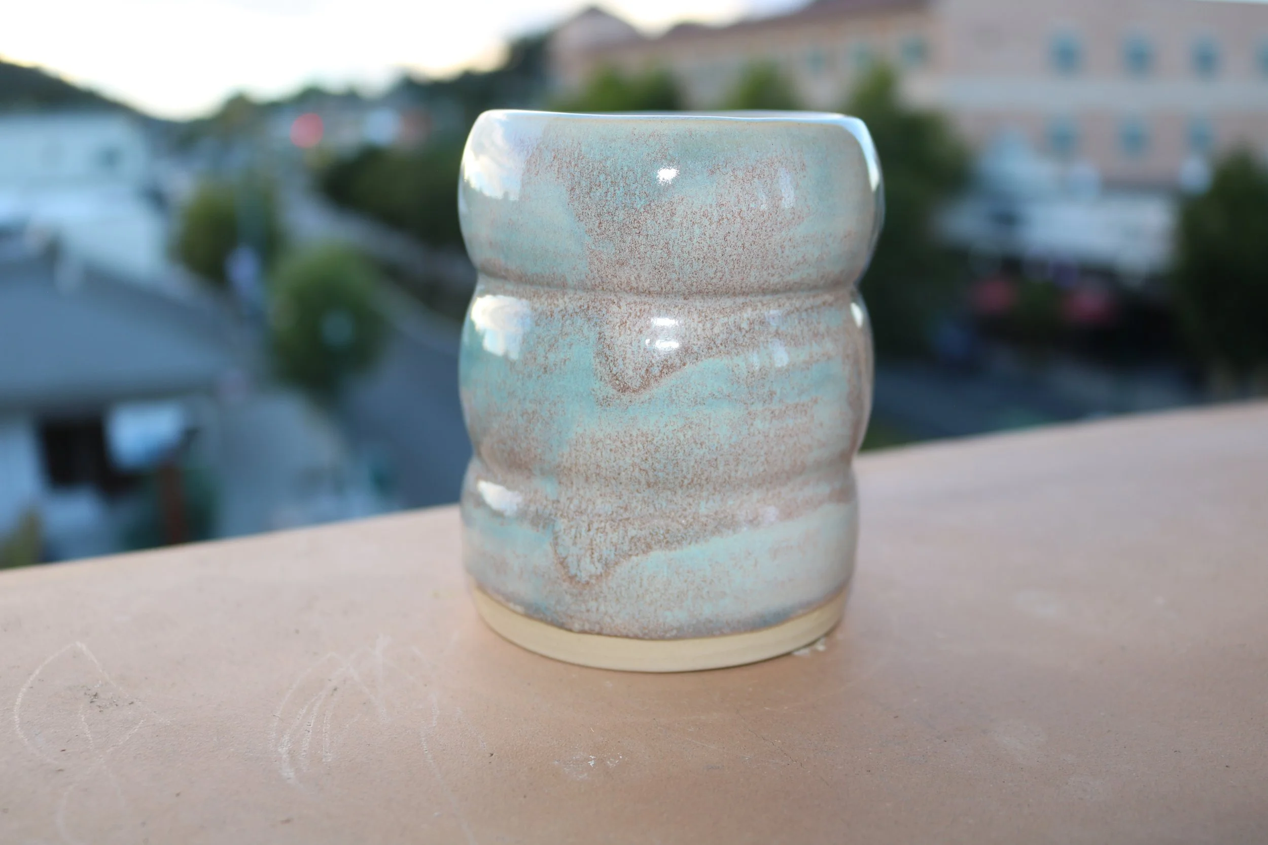 Seafoam Sands Stoneware Tumbler