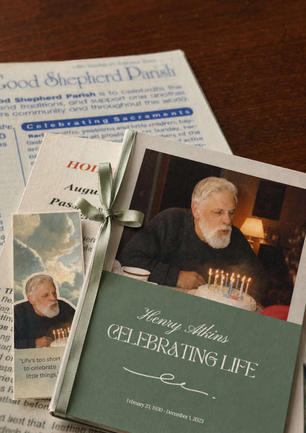 Funeral and memorial booklets