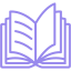 Open book with pages visible