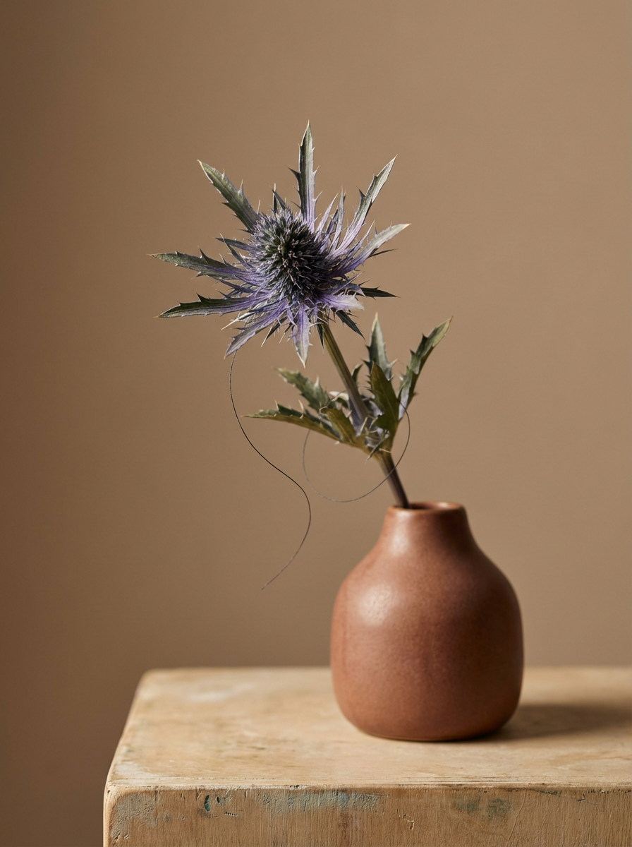 Blue Thistle Stem