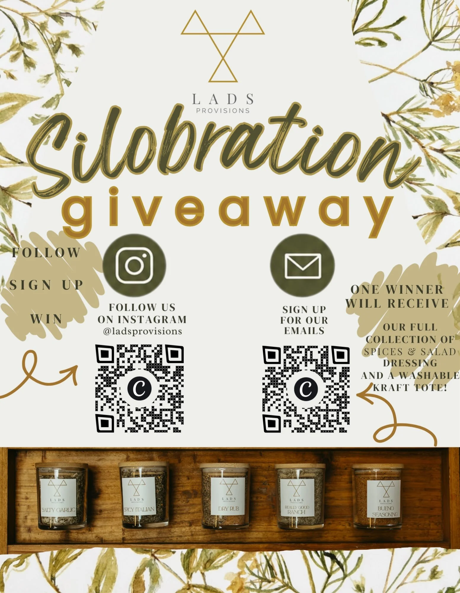 We&rsquo;re heading to Silobration at Magnolia in Waco, Texas and we couldn&rsquo;t leave you out of the fun! 

Silobrate with us by entering our giveaway:
✨ Follow us @ladsprovisions
✨ Join our mailing list through the link in our bio
✨ Tag a friend