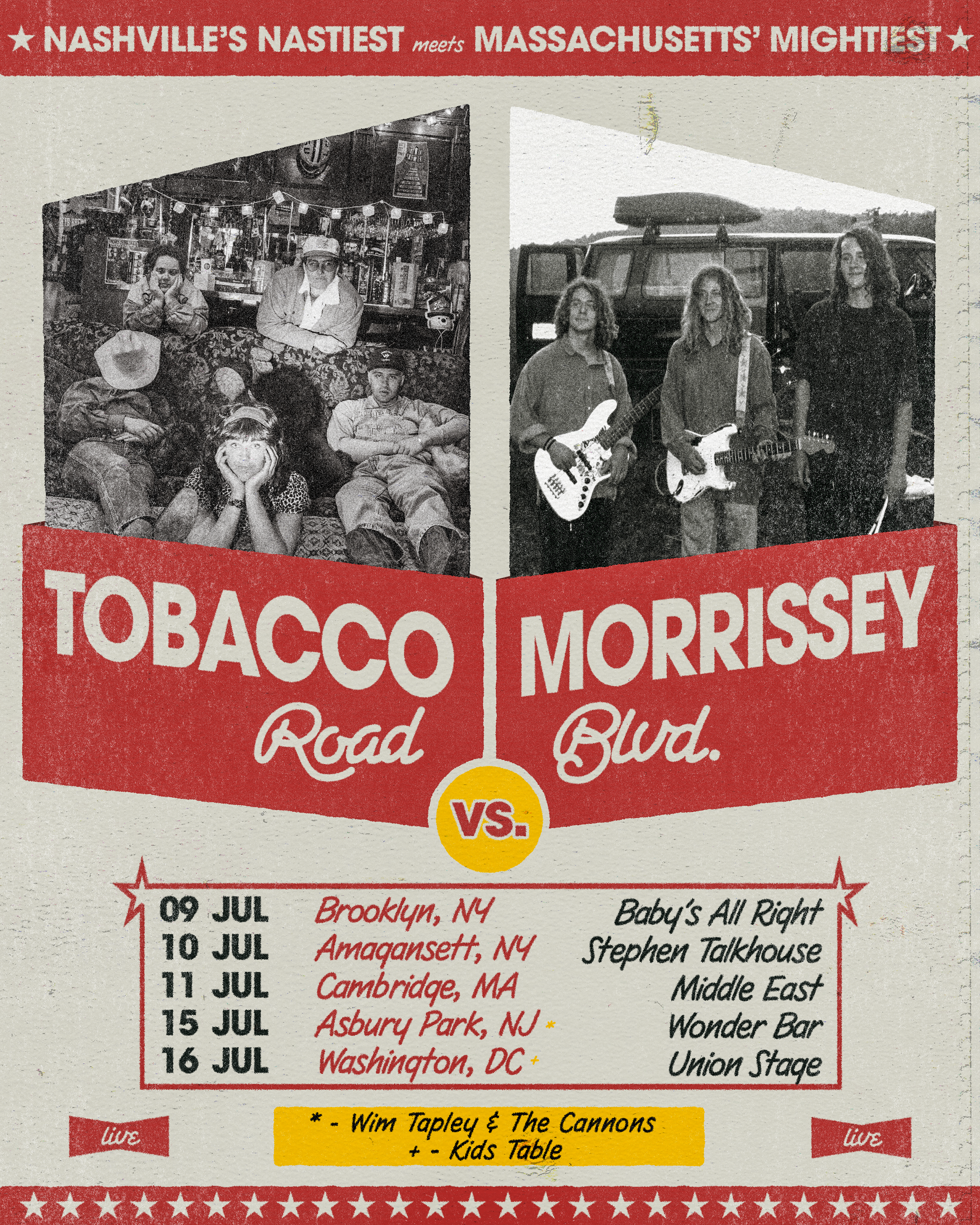 TOBACCO ROAD/MORRISSEY BLVD - SUMMER '26