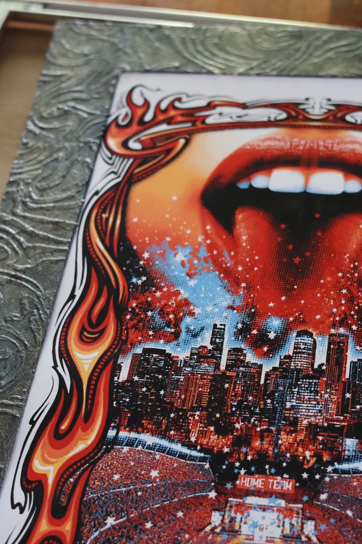 Rolling Stones Widespread Panic custom framing concert posters zero waste 