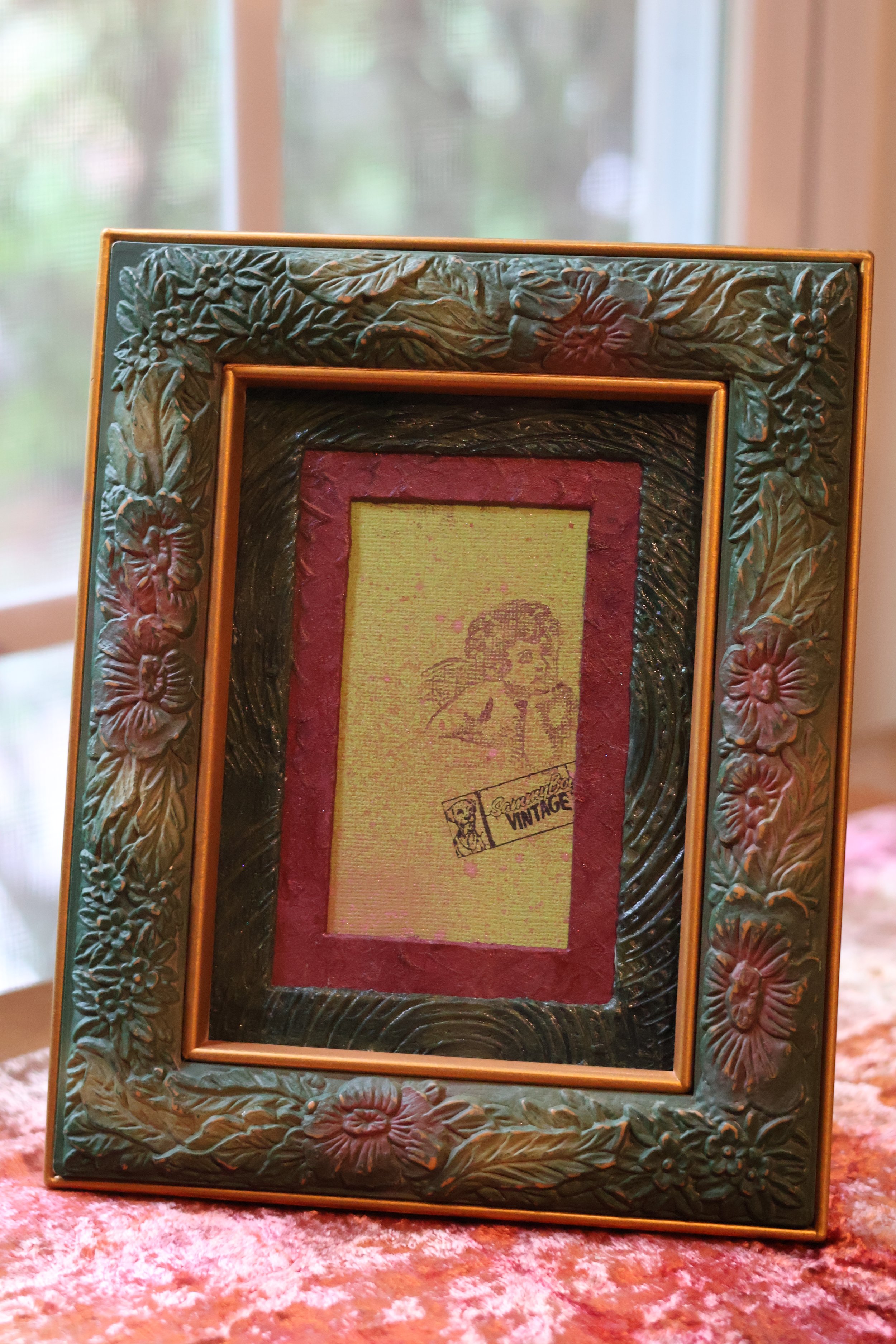 Vintage frame with custom mat.