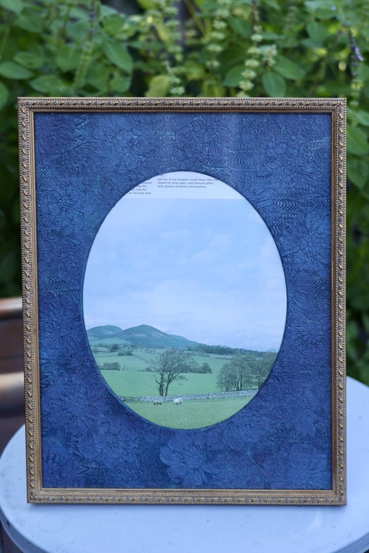 Vintage hand painted custom frame and matset .jpeg