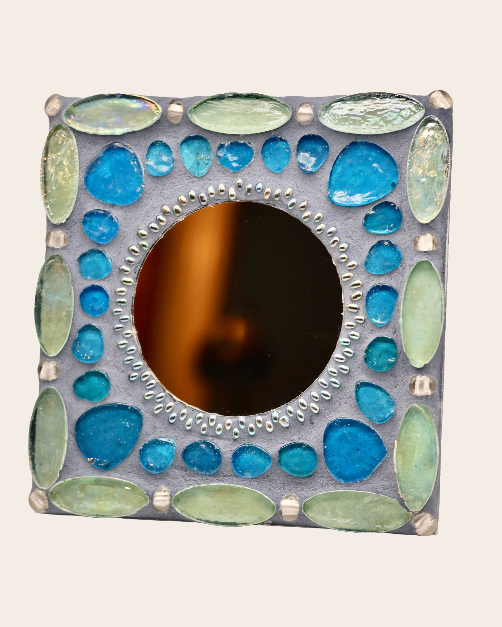 Vintage 8x8 Mosaic Wall Mirror