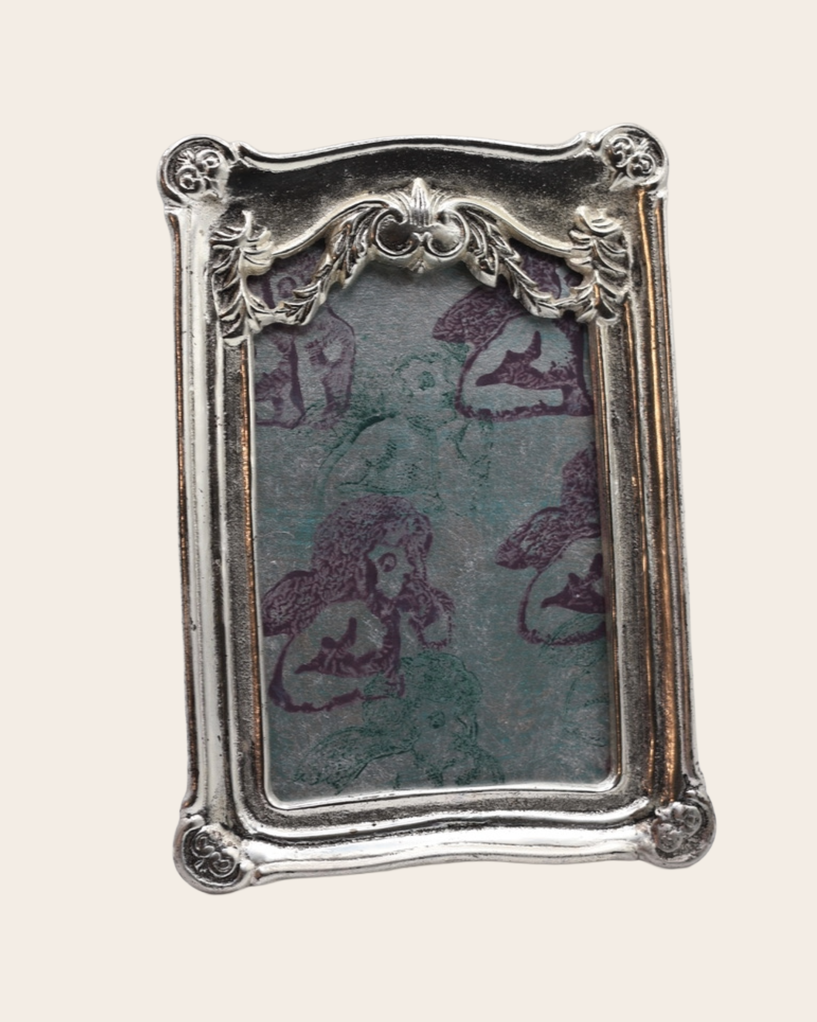 Vintage Silver Tabletop Picture Frame - Portobello Road Style