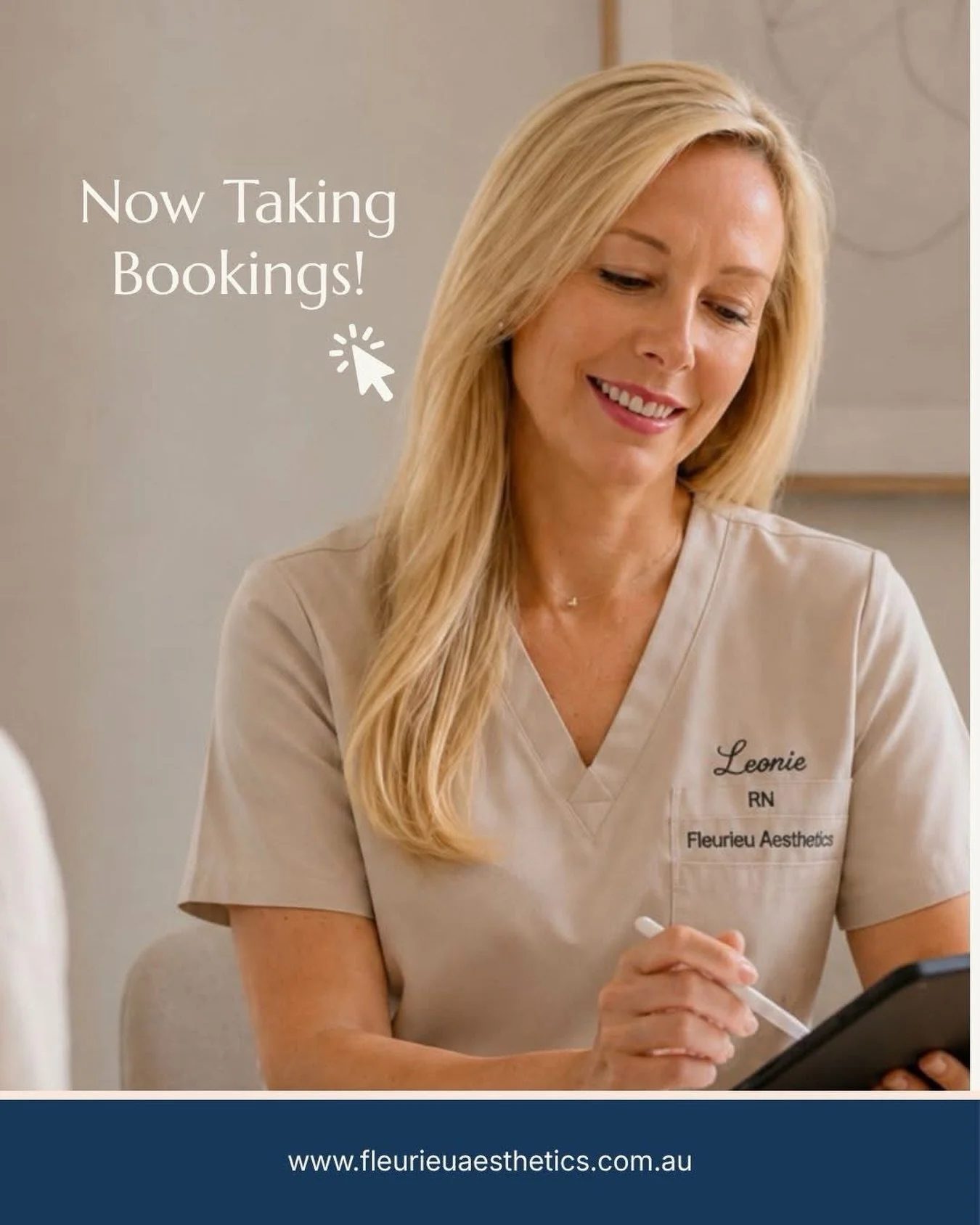𝐁𝐨𝐨𝐤𝐢𝐧𝐠𝐬 𝐚𝐫𝐞 𝐧𝐨𝐰 𝐨𝐩𝐞𝐧 🤍

I&rsquo;m so excited to welcome you into Fleurieu Aesthetics and take the time to understand what feels right for you. Book a personalised consultation with me for thoughtful advice and a considered approac