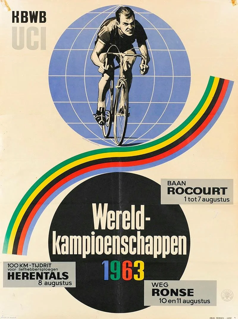 1963 World Championship Cycling Poster (H. Verbaere)