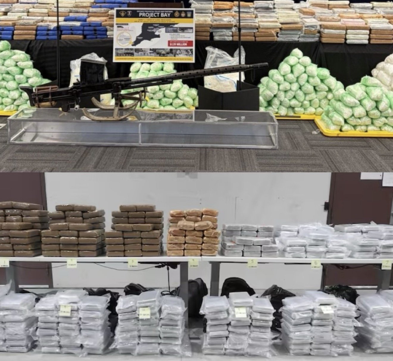 ONTARIO POLICE SEIZE M $139 MILLION IN DRUGS IN  LARGEST BUSTS