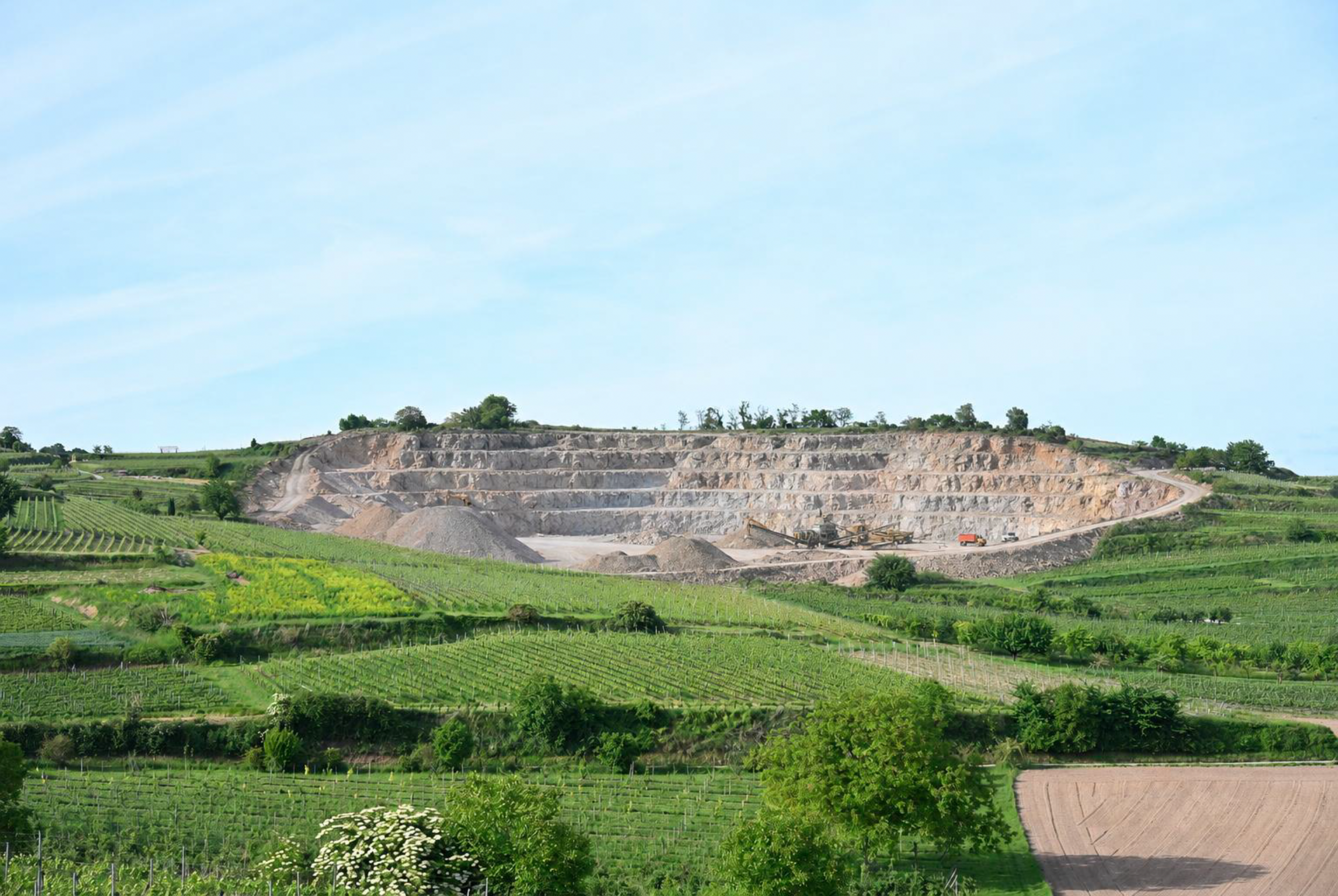 Geplanter Phonolithabbau am Kaiserstuhl im Bereich der Endhahle im Schambachtal Bötzingen und Eichstetten.