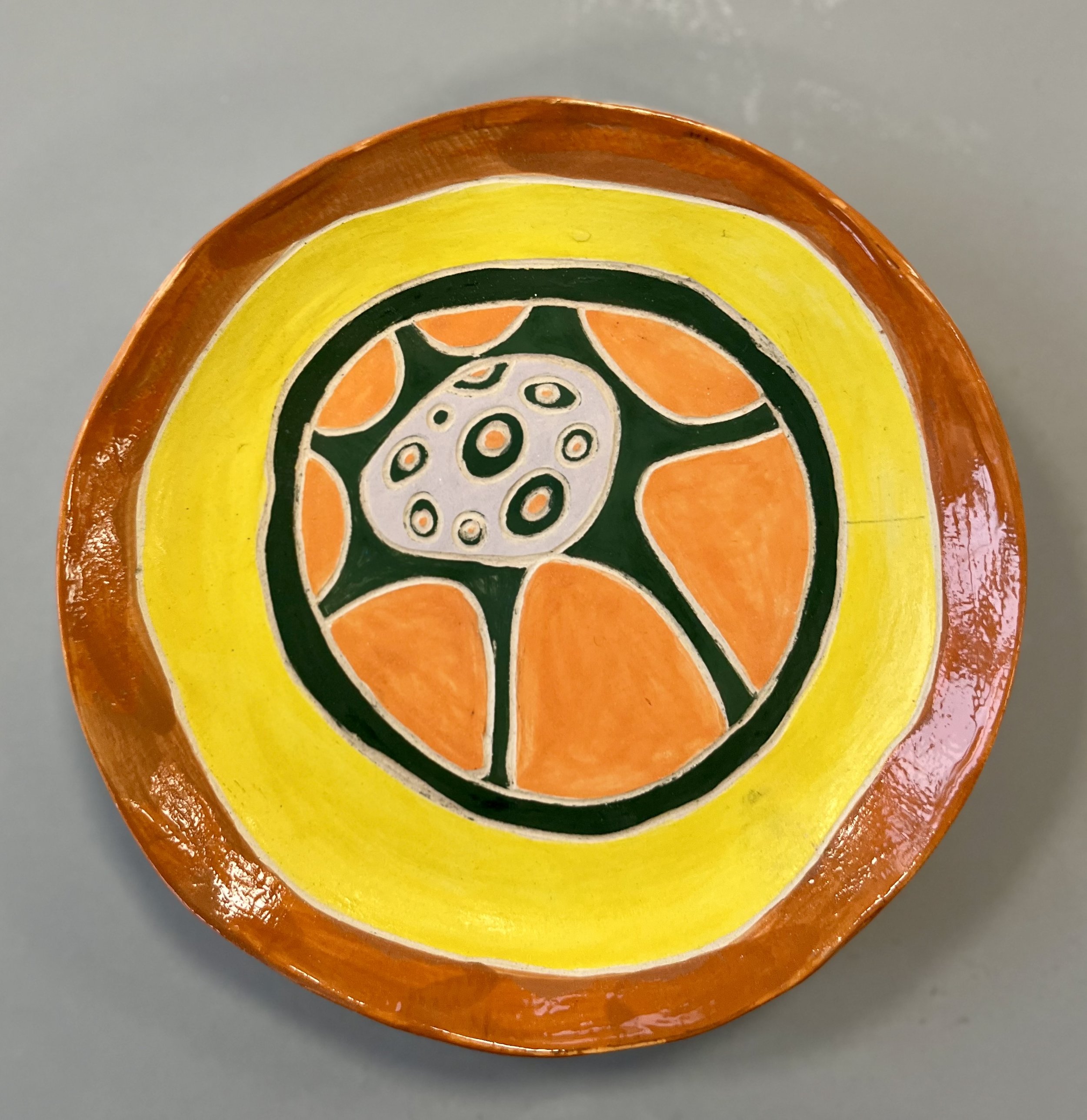 Vibrant Artistic Accent Dish