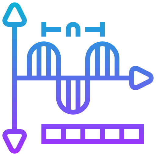 Illustration of a presentation board with graphs and charts, including bar and pie charts, on a blue and purple background.