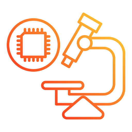 Stylized orange key overlapping an outline of a padlock, symbolizing security or access.