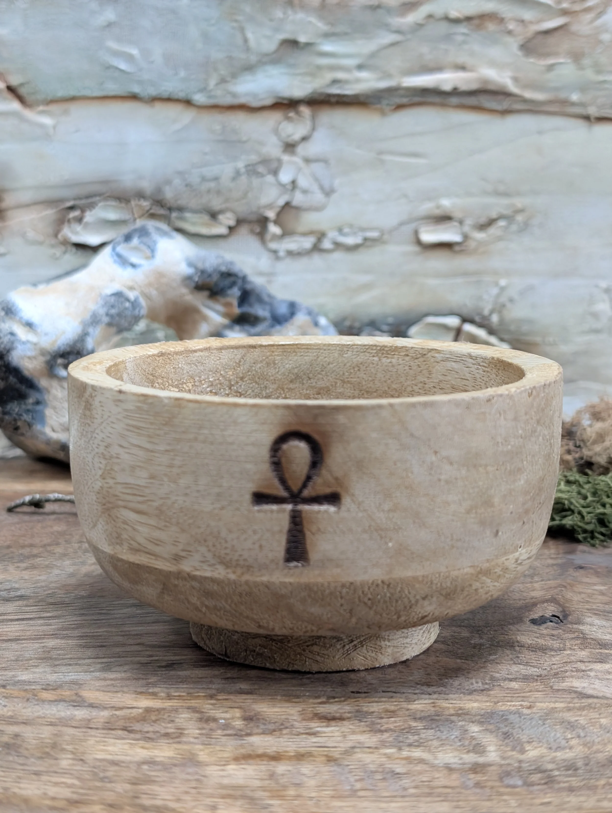 Small Mango Wood Ritual Incense Bowls