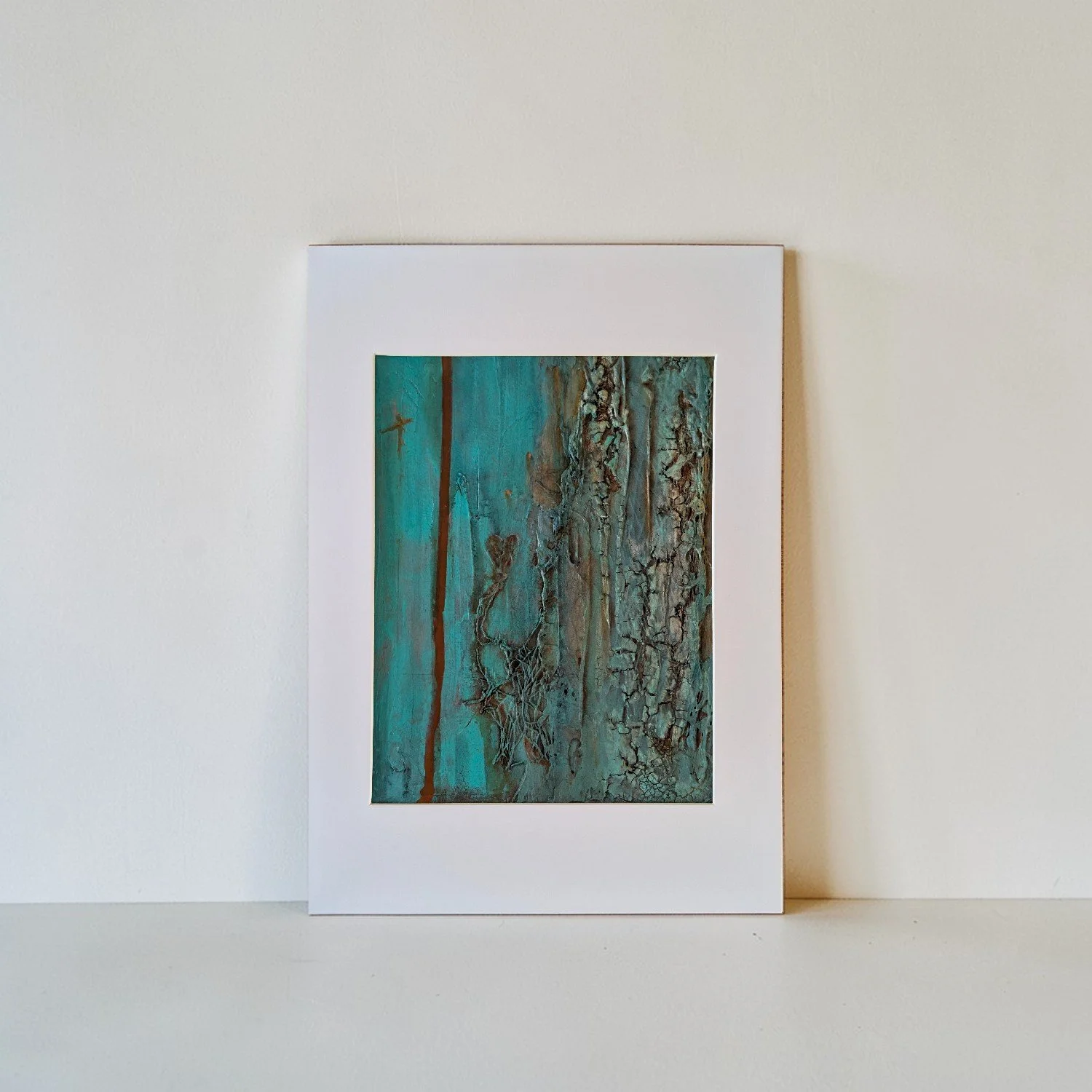 I Got You - Original A5 Abstract Textured Painting Mounted on A4 Board