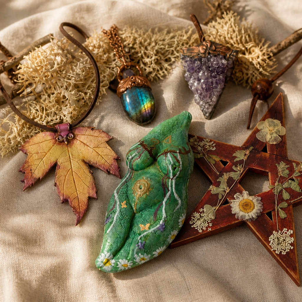 Nature-inspired jewellery, crystals and handcrafted decorative pieces from Earth Root Studio.