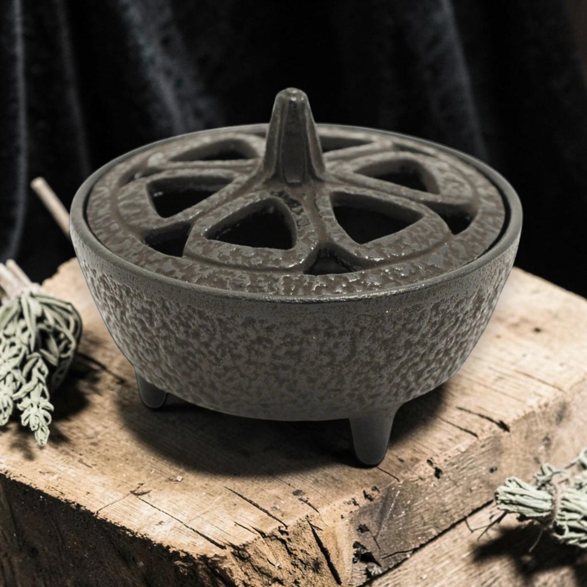 Small Cast Iron Incense Bowl