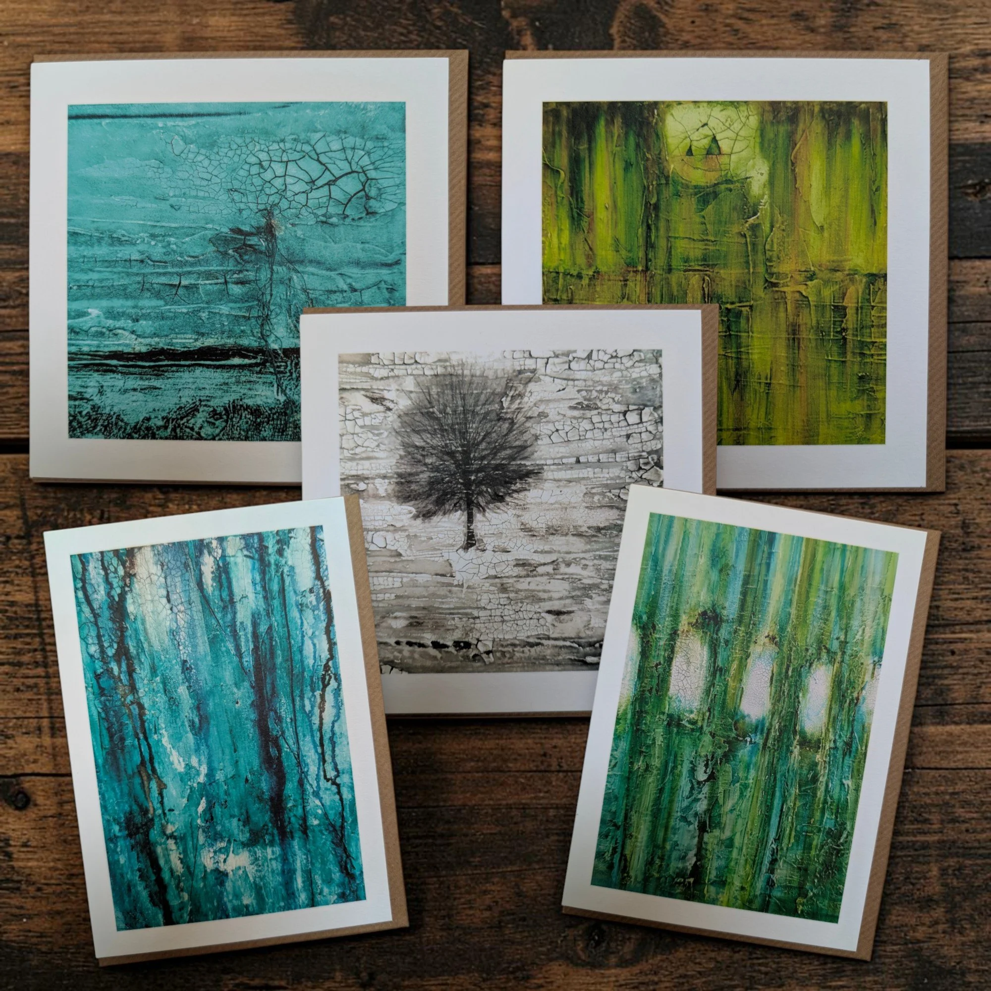 Contemporary Art Greeting Cards by Shelly Cook