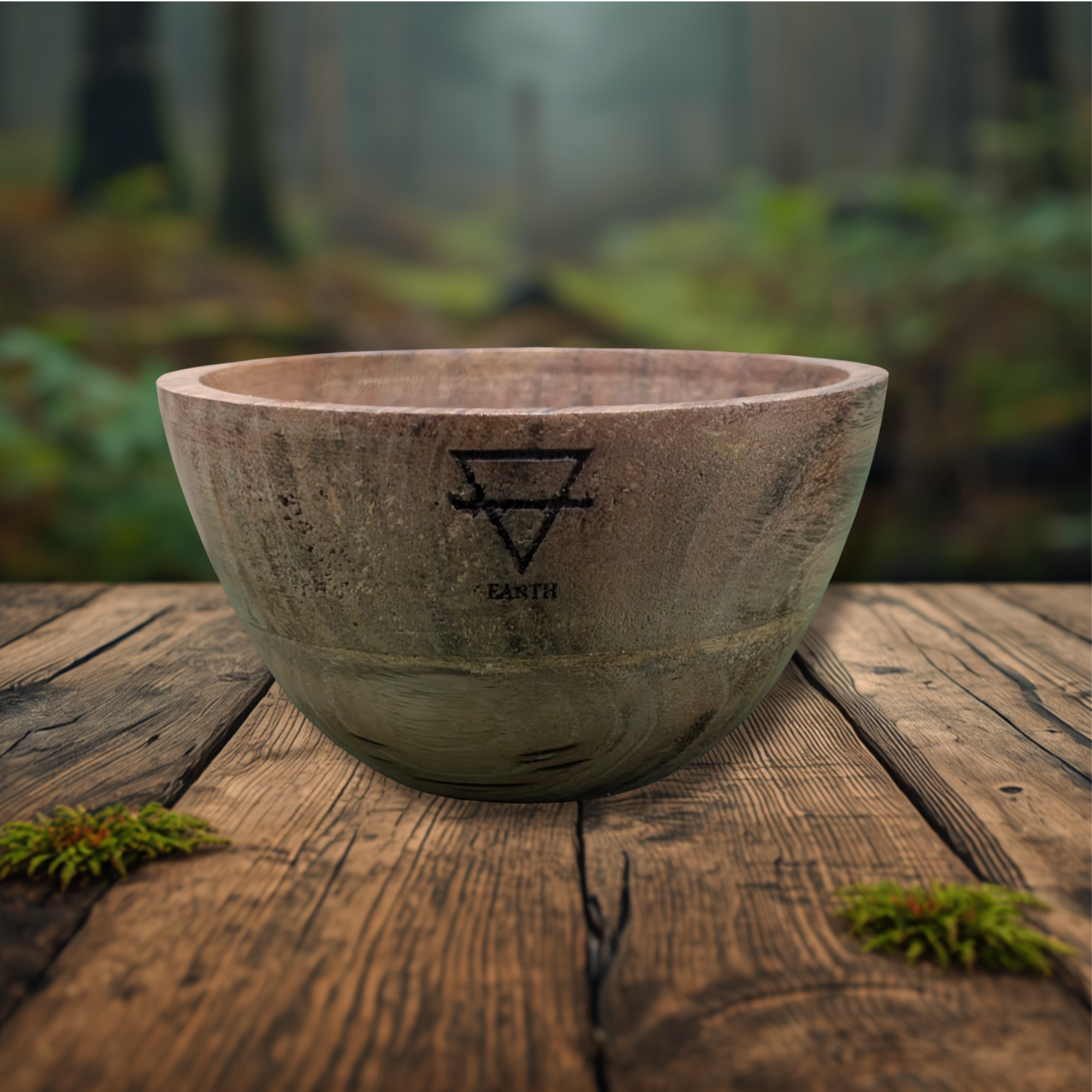 Mango Wood Ritual Offerings Bowl - The Four Elements