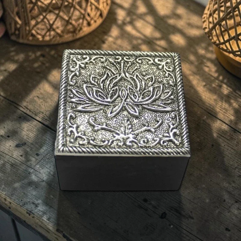 Small Lotus Trinket Box