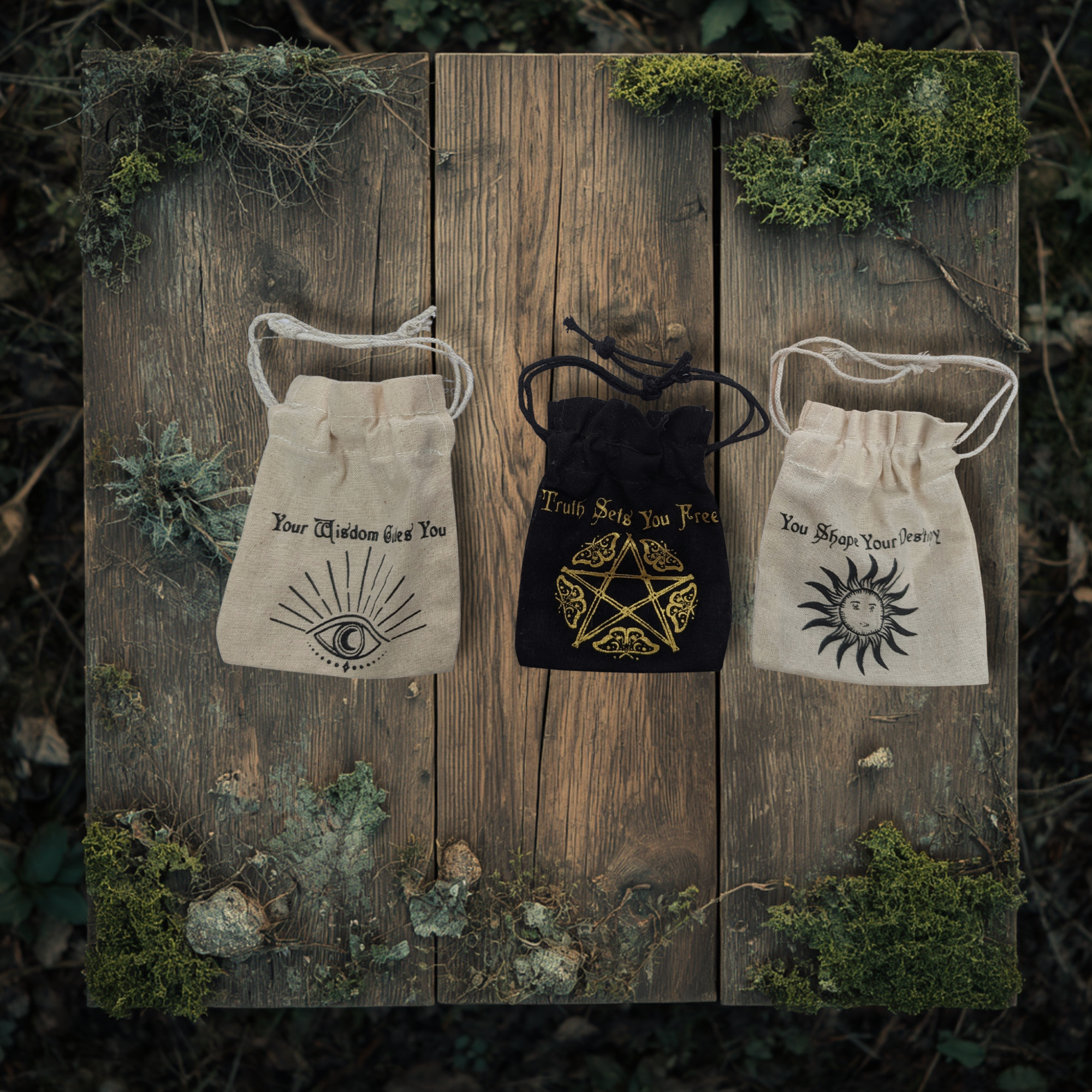 10x12cm Cotton Esoteric Gift Bags