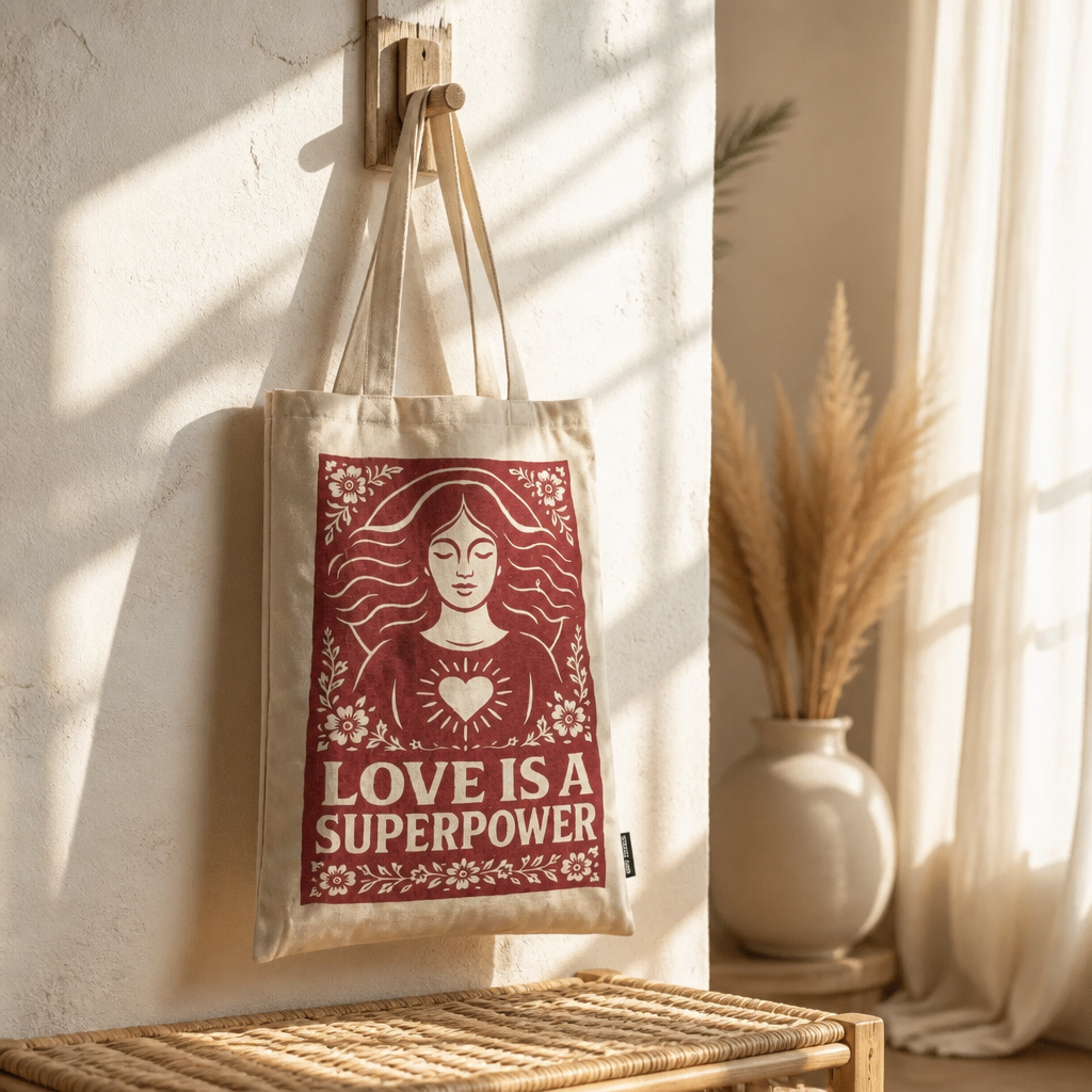 Iconic Toni Tote Bag - Love Is A Superpower