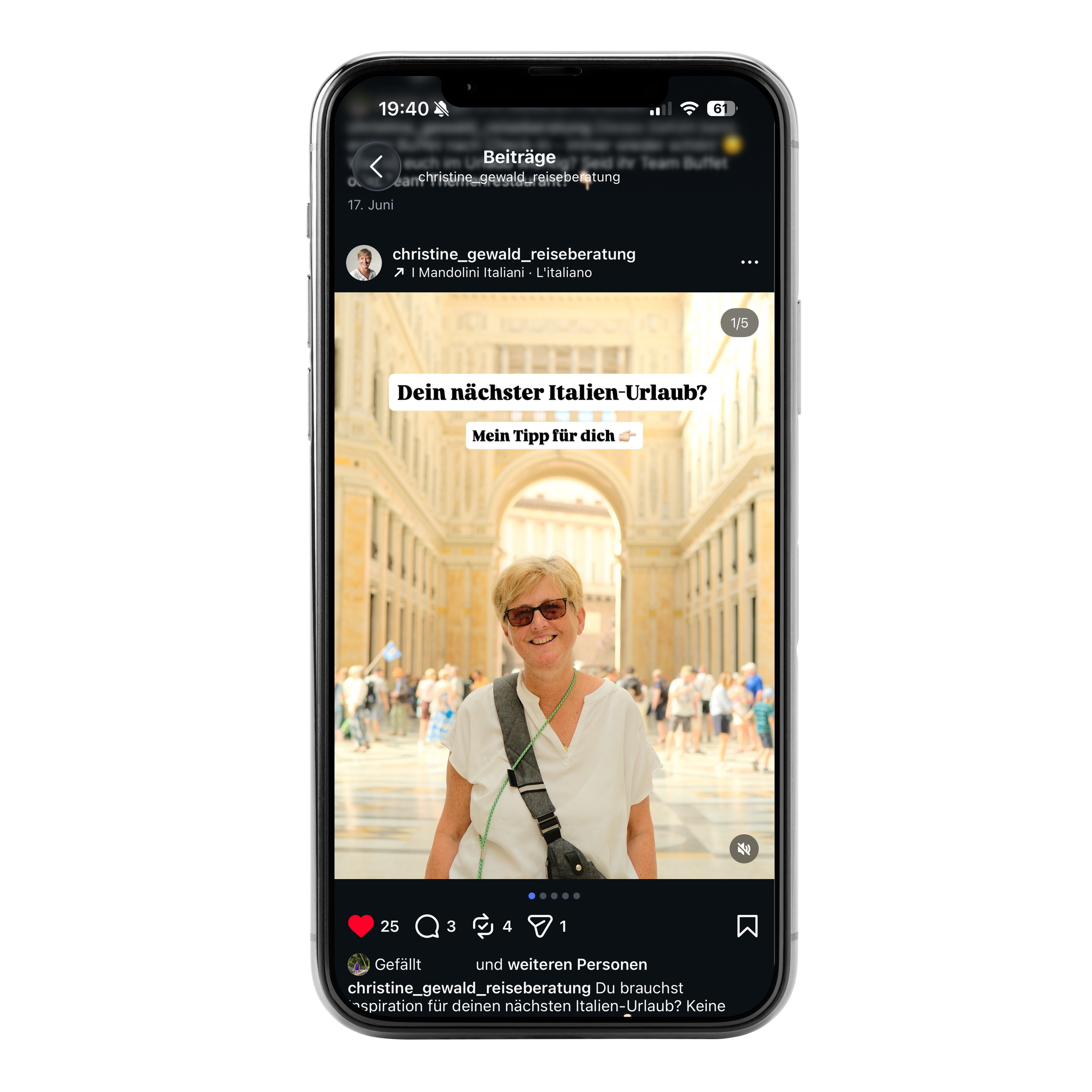 Social Media Management / CG ReiseBeratung